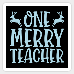 One Merry Teacher Sticker